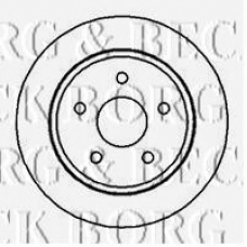 BBD4248 BORG & BECK Тормозной диск