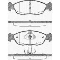 8110 28009 TRISCAN Комплект тормозных колодок, дисковый тормоз