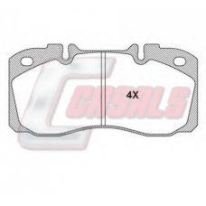 BKM1126 CASALS Комплект тормозных колодок, дисковый тормоз