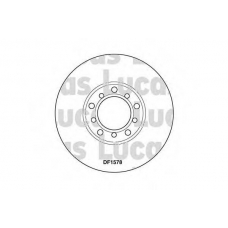 DF1578 TRW Тормозной диск