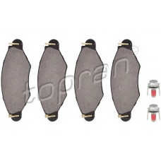 722 502 TOPRAN Комплект тормозных колодок, дисковый тормоз