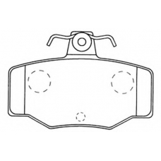 FP1187 FIT Комплект тормозных колодок, дисковый тормоз