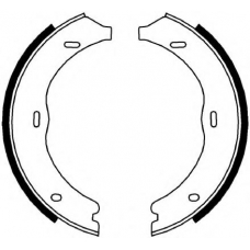 FSB4003 FERODO Комплект тормозных колодок, стояночная тормозная с