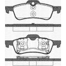 8110 17018 TRISCAN Комплект тормозных колодок, дисковый тормоз