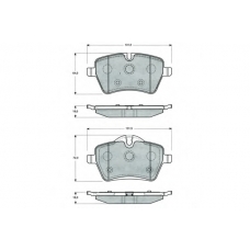PF1604 PROCODIS FRANCE Комплект тормозных колодок, дисковый тормоз