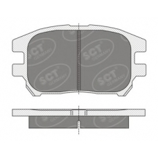 SP 347 PR SCT Комплект тормозных колодок, дисковый тормоз