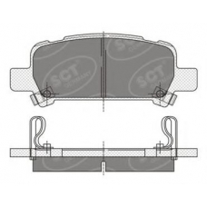SP 341 SCT Комплект тормозных колодок, дисковый тормоз