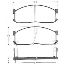 BLF428 QUINTON HAZELL Комплект тормозных колодок, дисковый тормоз
