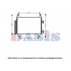 212055N AKS DASIS Конденсатор, кондиционер