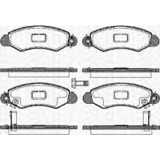 8110 69008 TRISCAN Комплект тормозных колодок, дисковый тормоз