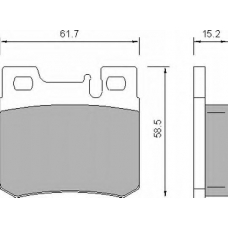 639281 ROULUNDS Комплект тормозных колодок, дисковый тормоз