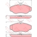 GDB1156 TRW Комплект тормозных колодок, дисковый тормоз
