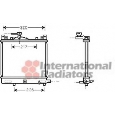 52002091 VAN WEZEL Радиатор, охлаждение двигателя