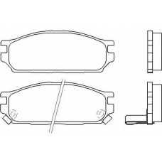 MDB1848 MINTEX Комплект тормозных колодок, дисковый тормоз