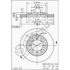 09.5587.10 BREMBO Тормозной диск