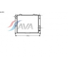 AL2053 AVA Радиатор, охлаждение двигателя