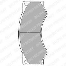 LP660 DELPHI Комплект тормозных колодок, дисковый тормоз