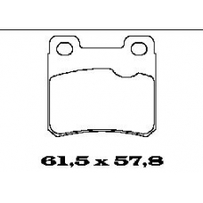 BL1243A1 FTE Комплект тормозных колодок, дисковый тормоз