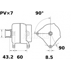 MG 242 MAHLE Генератор