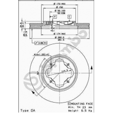 09.6726.10 BREMBO Тормозной диск