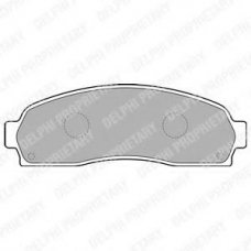 LP1757 DELPHI Комплект тормозных колодок, дисковый тормоз