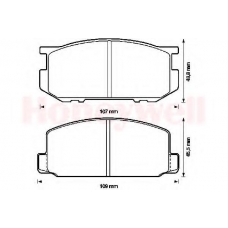 572214B BENDIX Комплект тормозных колодок, дисковый тормоз