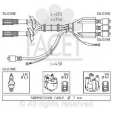 4.8507 FACET Комплект проводов зажигания