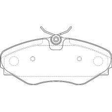 WBP23099B WAGNER LOCKHEED Комплект тормозных колодок, дисковый тормоз