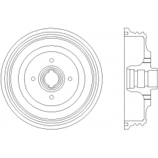 MBD237 MINTEX Тормозной барабан