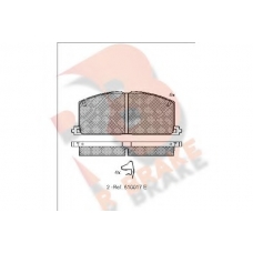 RB0462 R BRAKE Комплект тормозных колодок, дисковый тормоз RB0462 R BRAKE Комплект тормозных колодок, дисковый тормоз