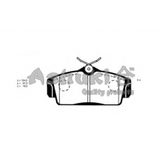 N009-32J ASHUKI Комплект тормозных колодок, дисковый тормоз