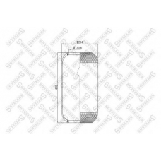 90-07820-SX STELLOX Кожух пневматической рессоры