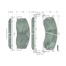GDB3086 TRW Комплект тормозных колодок, дисковый тормоз