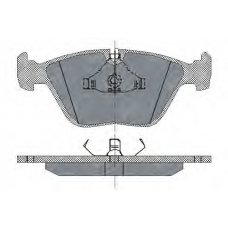 SP 138 PR SCT Комплект тормозных колодок, дисковый тормоз