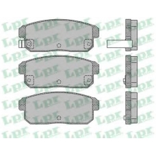 05P1432 LPR Комплект тормозных колодок, дисковый тормоз