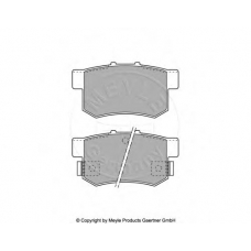 025 217 1914 MEYLE Колодки тормозные