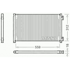 DCN09100 DENSO Конденсатор, кондиционер