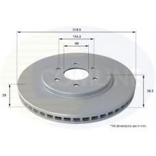 ADC0269V COMLINE Тормозной диск
