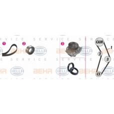 8MP 376 801-861 HELLA Водяной насос + комплект зубчатого ремня