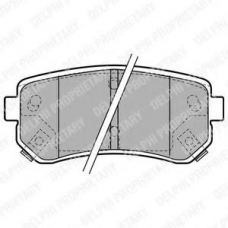 LP1952 DELPHI Комплект тормозных колодок, дисковый тормоз