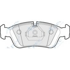 PAD725 APEC Комплект тормозных колодок, дисковый тормоз