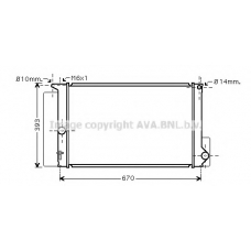TOA2397 AVA Радиатор, охлаждение двигателя