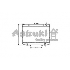 N656-95 ASHUKI Радиатор, охлаждение двигателя