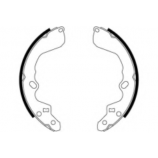 8DB 355 000-511 HELLA Комплект тормозных колодок