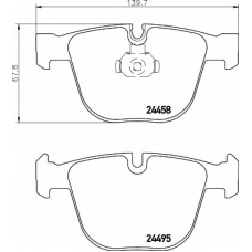 8DB 355 013-171 HELLA Комплект тормозных колодок, дисковый тормоз