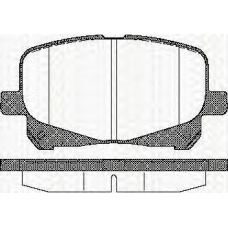 8110 13026 TRISCAN Комплект тормозных колодок, дисковый тормоз