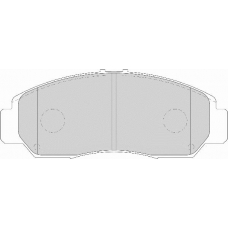 FD7126A NECTO Комплект тормозных колодок, дисковый тормоз