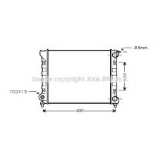 VWA2047 AVA Радиатор, охлаждение двигателя