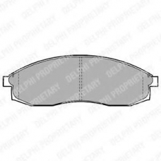 LP1013 DELPHI Комплект тормозных колодок, дисковый тормоз