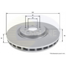 ADC1832V COMLINE Тормозной диск